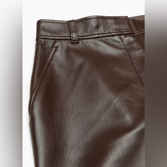 NWT Aritzia Babaton Faux Leather Publish Pant - Picture 7 of 11